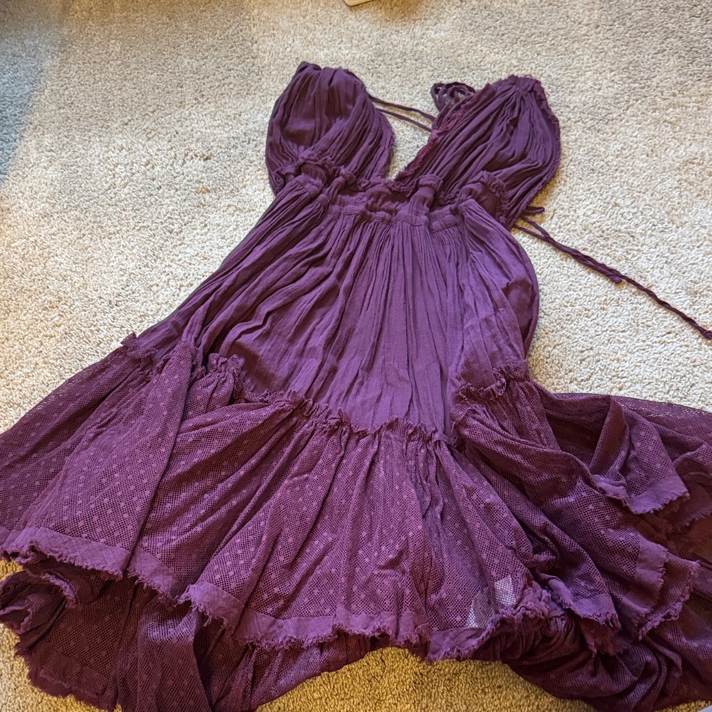 Free People Purple High Low Dress